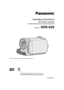Manual Panasonic SDR-S26 Camcorder