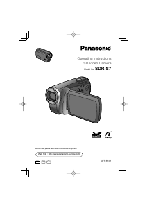 Manual Panasonic SDR-S7 Camcorder