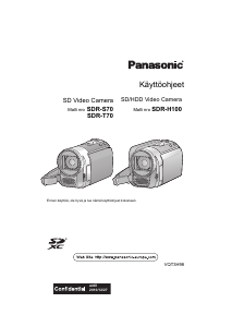 Käyttöohje Panasonic SDR-S70EC Kameranauhuri