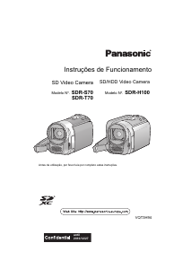 Manual Panasonic SDR-S70EC Câmara de vídeo