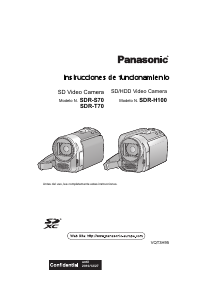 Manual de uso Panasonic SDR-S70EC Videocámara