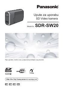 Priručnik Panasonic SDR-SW20 Videokamera