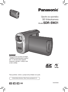 Priručnik Panasonic SDR-SW21 Videokamera