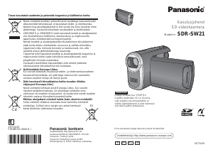 Kasutusjuhend Panasonic SDR-SW21 Videokaamera