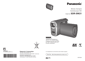 Mode d’emploi Panasonic SDR-SW21 Caméscope