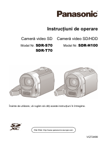 Manual Panasonic SDR-T70EP Cameră video