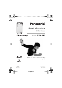 Manual Panasonic SV-AS3 Camcorder