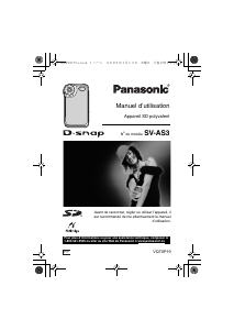 Mode d’emploi Panasonic SV-AS3 Caméscope