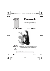 Bedienungsanleitung Panasonic SV-AS3 Camcorder