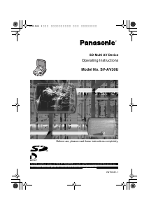 Manual Panasonic SV-AV30 Camcorder