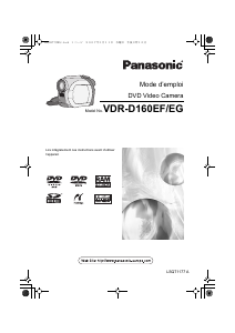 Mode d’emploi Panasonic VDR-D160EG Caméscope