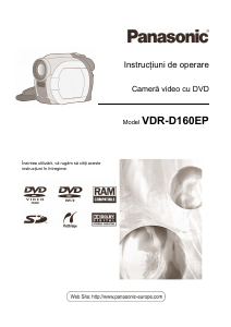 Manual Panasonic VDR-D160EP Cameră video