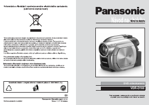 Návod Panasonic VDR-D160EP Videokamera