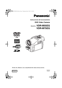 Manual de uso Panasonic VDR-M55EG Videocámara