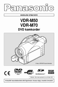 Használati útmutató Panasonic VDR-M70EG Videokamera