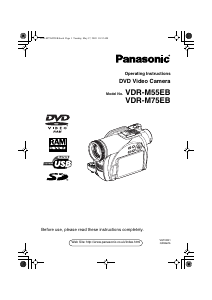 Manual Panasonic VDR-M75 Camcorder
