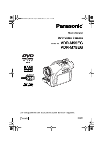 Mode d’emploi Panasonic VDR-M75EG Caméscope