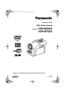 Manuale Panasonic VDR-M75EG Videocamera