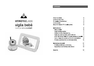 Manual de uso Vitrotec Labs BP03 Vigilabebés