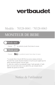 Manual Vertbaudet 70328-0041 Baby Monitor