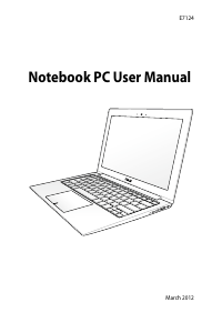 Manual Asus UX31A ZenBook Touch Laptop