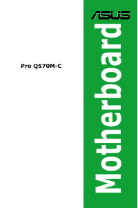 Manual Asus Pro Q570M-C/CSM Motherboard