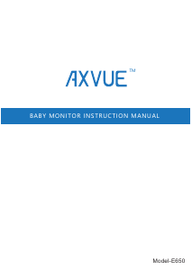 Handleiding Axvue E650 Babyfoon