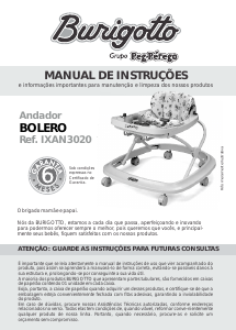 Manual Burigotto Bolero Andador de bebê