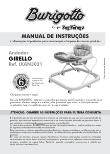 Manual Burigotto Girello Andador de bebê