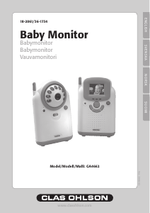 Manual Clas Ohlson GA4662 Baby Monitor