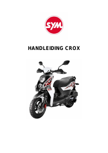 Handleiding SYM CroX 50 Scooter