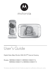Manual Motorola MBP845CONNECT Baby Monitor