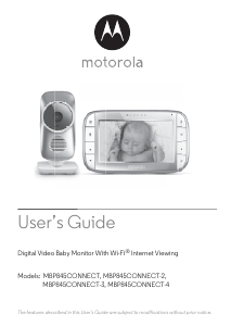 Manual Motorola MBP845CONNECT-4 Baby Monitor