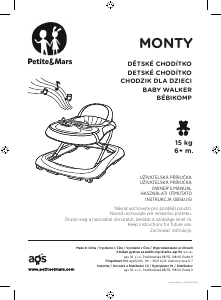 Manual Petite&Mars Monty Baby Walker