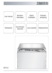 Handleiding Zanussi ZDT111 Vaatwasser