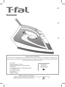 Manual de uso Tefal FV1738X0 Ecomaster Plancha