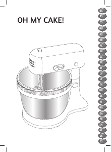 Manual Tefal QB110838 Oh my cake! Mixer cu vas