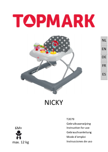 Manual de uso Topmark Nicky Andador para bébé