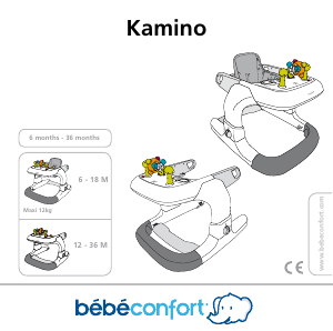Manual de uso Bébé Confort Kamino Andador para bébé