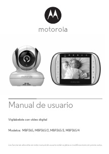 Manual de uso Motorola MBP36S/3 Vigilabebés
