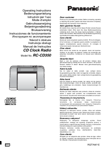 Instrukcja Panasonic RC-CD350 Odtwarzacz CD