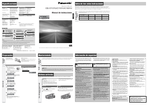 Manual de uso Panasonic CQ-C1001U Radio para coche