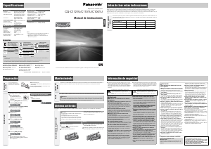 Manual de uso Panasonic CQ-C1101U Radio para coche