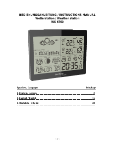 Bedienungsanleitung Technoline WS 6760 Wetterstation