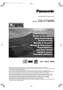 Manuale Panasonic CQ-C7305N Autoradio