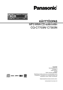 Käyttöohje Panasonic CQ-C7703N Autoradio
