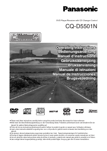 Bedienungsanleitung Panasonic CQ-D5501N Autoradio