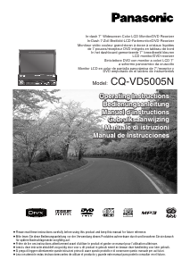 Bedienungsanleitung Panasonic CQ-VD5005N Autoradio
