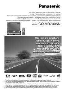 Bedienungsanleitung Panasonic CQ-VD7005N Autoradio