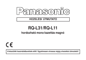 Használati útmutató Panasonic RQ-L11 Kazettás felvevő